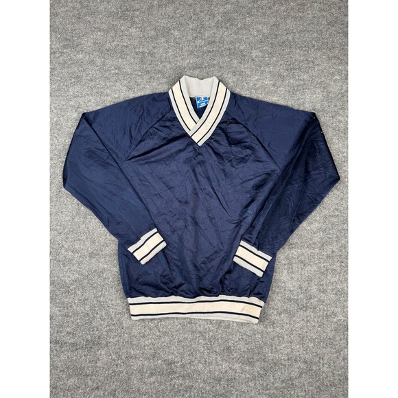 Champion Other - Vintage Champion USA V-Neck Pullover Windbreaker Navy White Trim Size Small‎ 90s